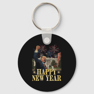 Llavero Feliz año nuevo Fiesta 2025 Trump 2024