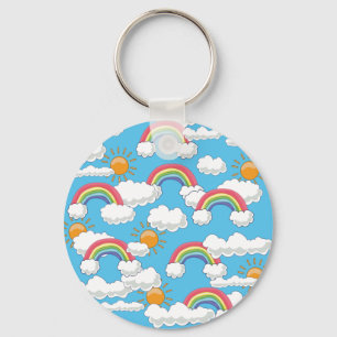 Llavero Feliz arcoiris