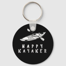 Feliz barco Kayaker paddle kayak