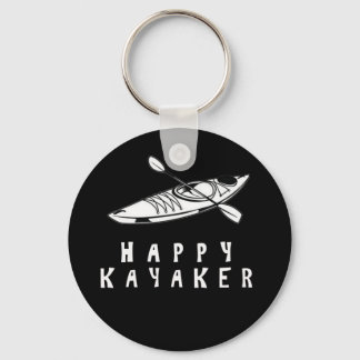 Llavero Feliz barco Kayaker paddle kayak