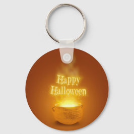 Llavero Feliz Caldrón de la Bruja de Halloween