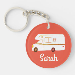 Llavero FELIZ CAMPER RV Motorhome Camper PERSONALIZADO