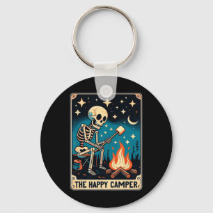 Llavero Feliz Camper Tarot Card Skeleton Camper Funny Camp