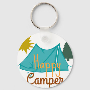 Llavero Feliz carpa de camper al aire libre