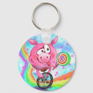 Llavero Feliz circo Acrobat Bicicletas tonificantes Lollip