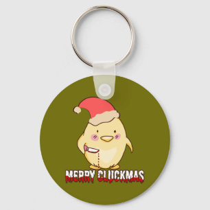 Llavero Feliz Cluckmas, Gallina Divertida de Navidad