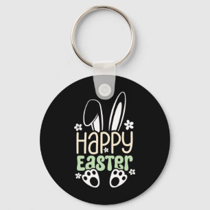 Llavero Feliz Conejo de Pascua - Diseño Cuto De Pascua Par