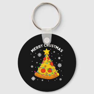 Llavero Feliz Crustmas Pizza Árbol de Navidad Regalos de N