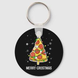Llavero Feliz Crustmas Pizza Árbol de Navidad Regalos de N