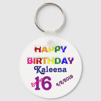 Llavero Feliz cumpleaños 16