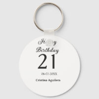 Feliz cumpleaños 21 letras negritas nombre simple 