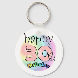 Llavero Feliz cumpleaños 30 (en gasa)