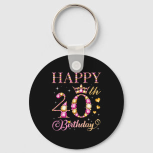 Llavero Feliz cumpleaños 40 40 años hombres mujeres cumple