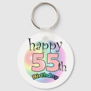Llavero Feliz cumpleaños 55 (gasa)