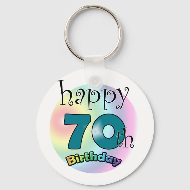 Llavero Feliz cumpleaños 70 (Anverso)