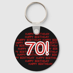 Llavero Feliz cumpleaños 70
