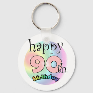 Llavero Feliz cumpleaños 90 (gasa)