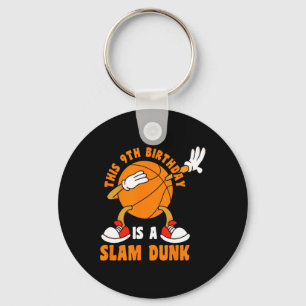 Llavero Feliz cumpleaños 9 años Dab Basketball 9 Bir