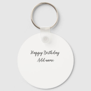 Llavero Feliz cumpleaños agregar el título simple
