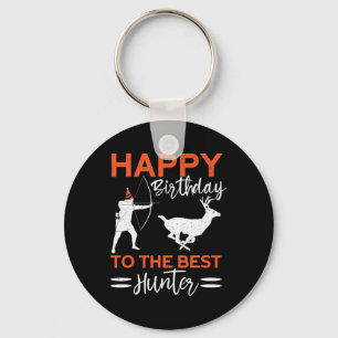 Llavero Feliz Cumpleaños Al Mejor Deer Divertido Cazador B