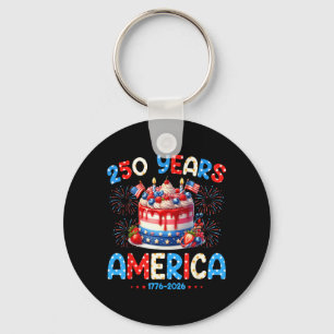 Llavero Feliz Cumpleaños América EE. UU. 250 Años Mujeres