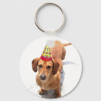 Llavero Feliz cumpleaños, Dachshund Keychain