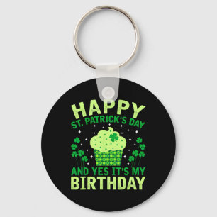 Llavero Feliz cumpleaños día de San Patricio Saint Paddys
