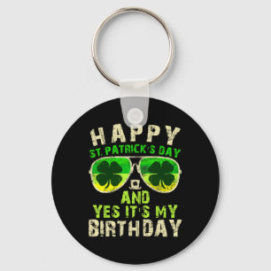 Llavero Feliz cumpleaños día de San Patricio Saint Paddys
