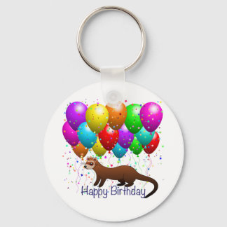 Llavero Feliz cumpleaños Ferret Keychain
