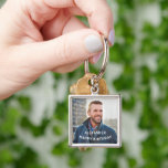 Llavero Feliz cumpleaños, foto personalizada<br><div class="desc">Happy Birthday Photo Personalize Keychain es genial para llevar tus llaves con tu fotografía. Coloca tu foto o la foto de esa persona especial y dales como regalo. Personalízalo con tu información.</div>