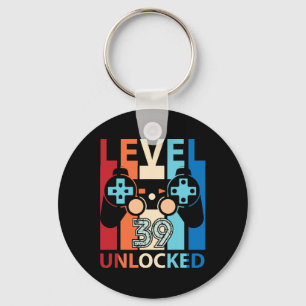 Llavero Feliz Cumpleaños Gamer Nivel &#  Años Desbloquead