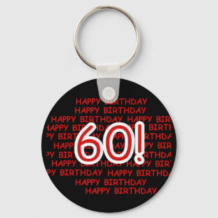 Llavero Feliz cumpleaños número 60