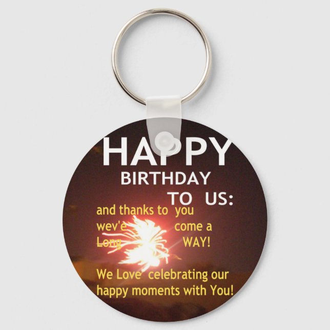 Llavero Feliz cumpleaños para ti (Anverso)