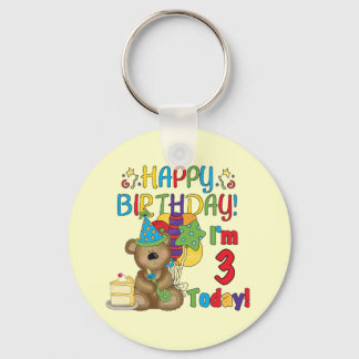 Llavero Feliz cumpleaños Teddy Bear 3 camisetas y regalos