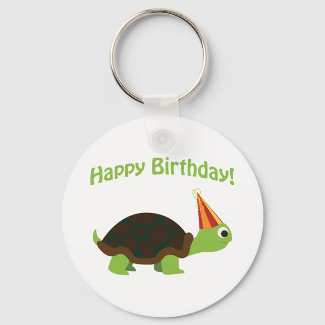 Llavero ¡Feliz cumpleaños! Tortuga (Anverso)