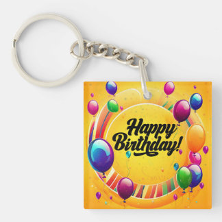 Llavero Feliz Cumpleaños Vibrante