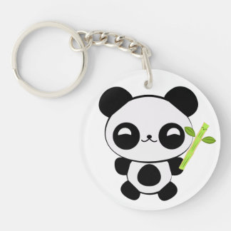 Llavero feliz de la panda del bebé