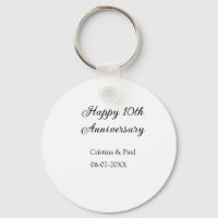 Feliz décimo aniversario simple nombre mínimo de b