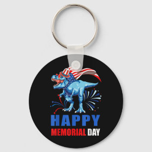 Llavero Feliz Día Conmemorativo 4 De Julio Dinosaur Americ