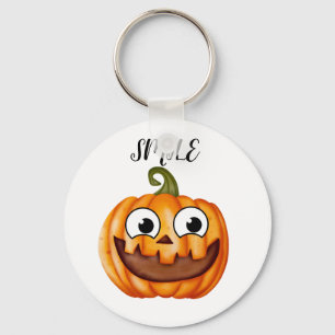 Llavero Feliz día de acción de gracias calabaza lunares