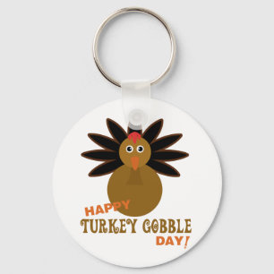 Llavero Feliz Día de Acción de Gracias en Turquía