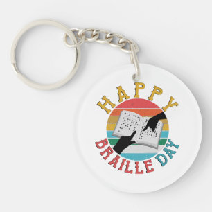 Llavero Feliz Día de Braille