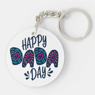 Llavero Feliz Día de Dada Feliz Día del Padre   Keychain