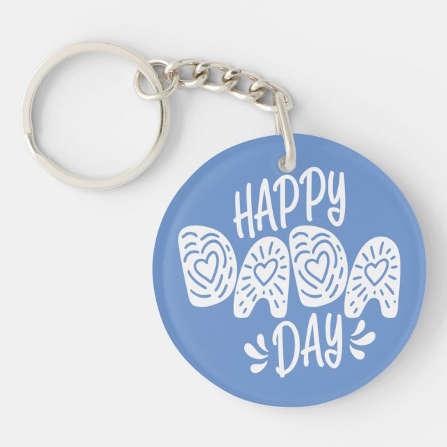 Llavero Feliz Día de Dada Feliz Día del Padre | Keychain (Frente)