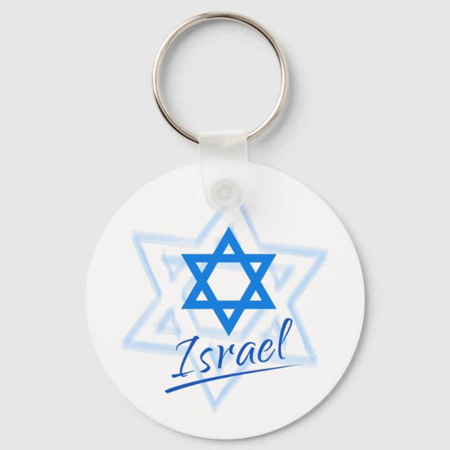 Llavero Feliz Día de la Independencia de Israel Estrella A (Anverso)