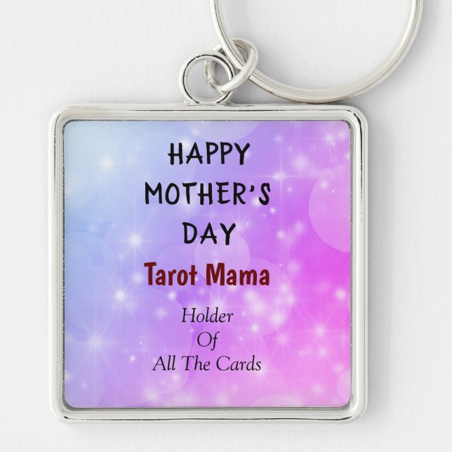 Llavero Feliz Día de la Madre Diseño de Tarot Mama (Frente)