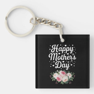 Llavero Feliz Día de la Madre Floral Bonita Mamá Abuela Es