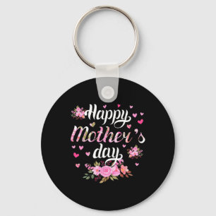 Llavero Feliz Día de la Madre, mamá, mujeres, adoran la fl