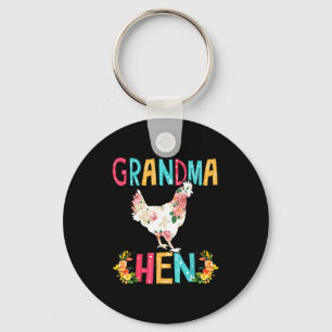 Llavero Feliz día de la madre orgullosa abuela floral poll