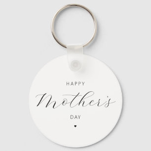 Llavero Feliz Día de la Madre Tipografía Elegante de Guión